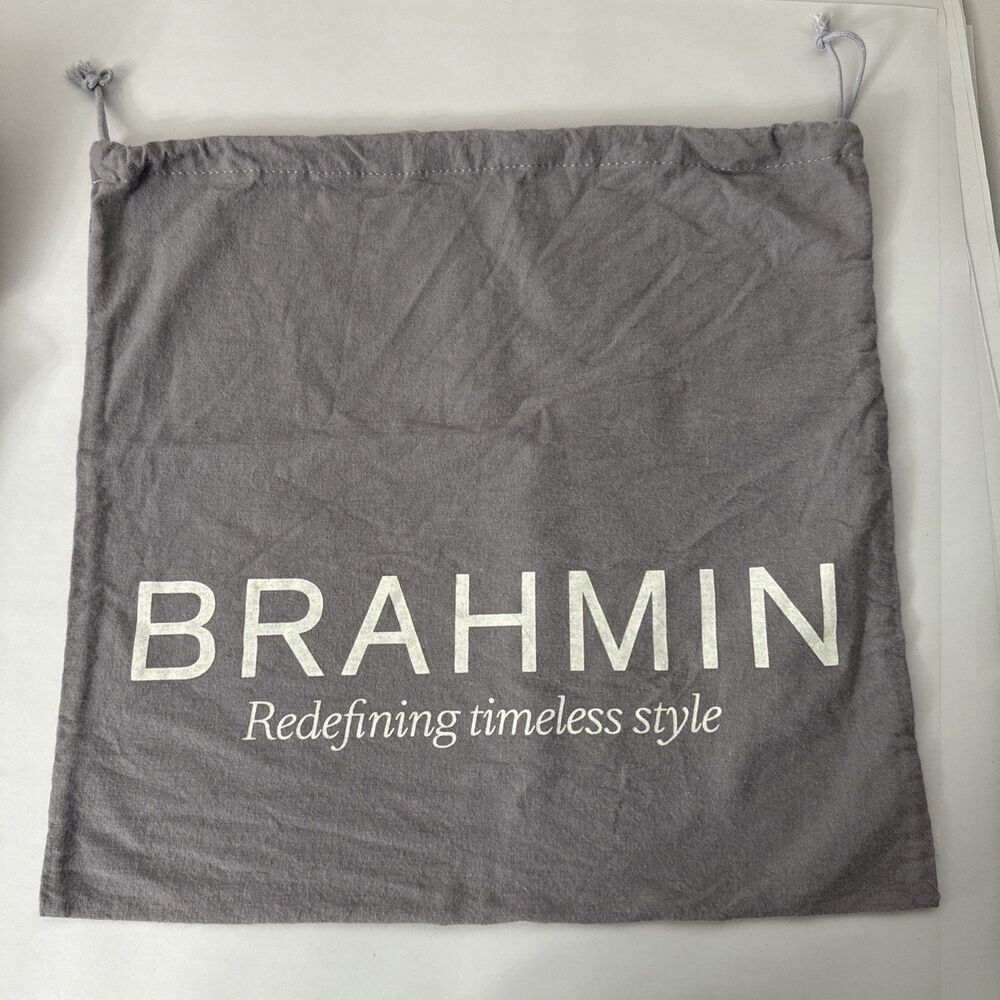 Brahmin Duster Bag Gray 17.5" X 16.5"